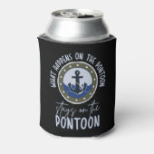 ポンツーンで起こることポンツーンに留まる 缶クーラー (缶裏面)