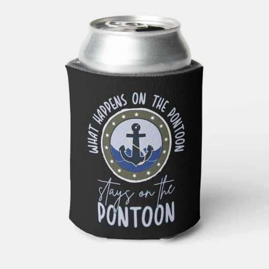 ポンツーンで起こることポンツーンに留まる 缶クーラー (缶裏面)
