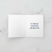 ポンツーンのボートの所有者の父の日カード カード (内部)