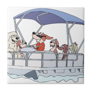 ポンツーンのボート タイル