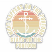 ポンツーンの愛人におもしろい起こる事 シール (正面)