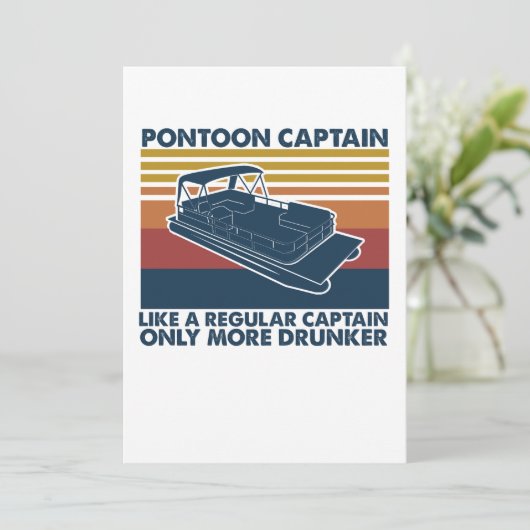 ポンツーンキャプテン通常のキャプテンより酔っぱらいが好き サンキューカード (スタンド正面)