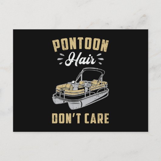 ポンツーンヘアボート気にセーリングボートのヨットしない ポストカード (正面)