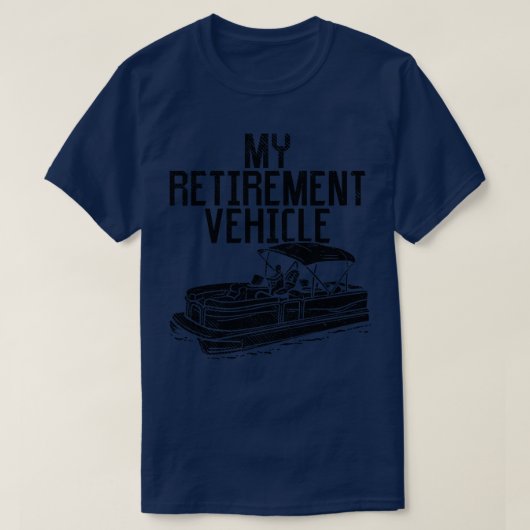 ポンツーンボートマイリタイアカー1 Tシャツ (デザイン正面)