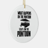 ポンツーンボート セラミックオーナメント (右)