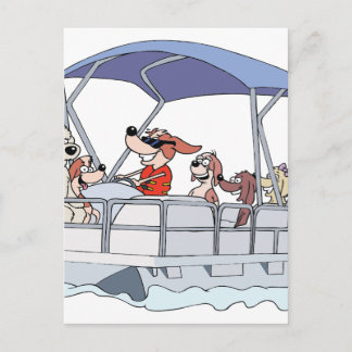 ポンツーンボート ポストカード