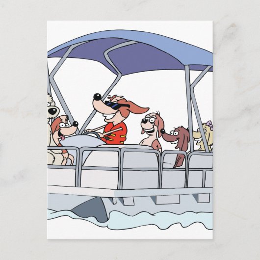 ポンツーンボート ポストカード (正面)