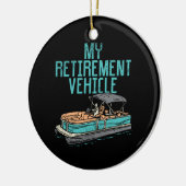 ポンツーンボート – My Retirement Vehicle セラミックオーナメント (左)