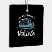 ポンツーンボート – My Retirement Vehicle セラミックオーナメント (右)