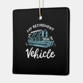 ポンツーンボート – My Retirement Vehicle セラミックオーナメント (左)