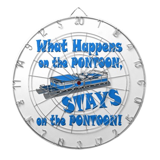 ポンツーン号で ダーツボード (正面)