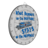 ポンツーン号で ダーツボード (正面左)