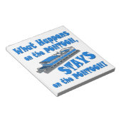 ポンツーン号で ノートパッド (アングル)