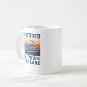 ポンツーン退職したイムザレイクポンツーンRet コーヒーマグカップ (正面左)