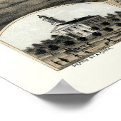 ポンティアック， ILパノラママップ – 1869 ポスター (角)