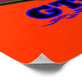 「ポンティアックGTO」プリント付きデザイン ポスター (角)