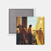 ポンティウス・ピラトはイエスをジェルに投げ捨てた マグネット (正面/裏面)