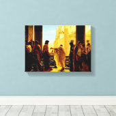 ポンティウス・ピラトは傷ついたイエスを示した キャンバスプリント (インサイチュ (ウッドフロア))