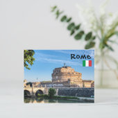 ポンテサンタンジェロ夜明け – ローマ,イタリア ポストカード (スタンド正面)