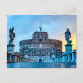 ポンテサンタンジェロat dawn – ローマイタリア ポストカード (正面)