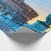 ポンテサンタンジェロat dawn – ローマイタリア ラッピングペーパー (角)