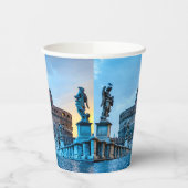 ポンテサンタンジェロat dawn – ローマイタリア 紙コップ (左)
