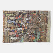 ポンテデッラパリア、ヴェネツィアbyモーリス・プレンダーガスト キッチンタオル (横)