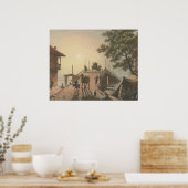 ポンテピッコロ、イスラム村の小さな橋 ポスター (キッチン)