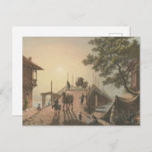 ポンテピッコロ、イスラム村の小さな橋 ポストカード (正面/裏面)