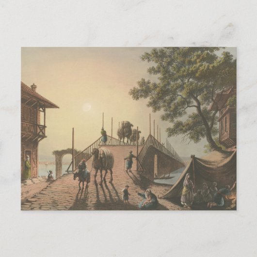 ポンテピッコロ、イスラム村の小さな橋 ポストカード (正面)