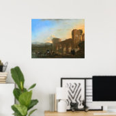 ポンテモレ，サンセット – Jan Asselijnファインアートポスター ポスター (ホームオフィス)