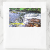 ポンテンドッフェハン秋歩くトレイル – ウェールズ 長方形シール (バッグ)