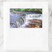 ポンテンドッフェハン秋歩くトレイル – ウェールズ 長方形シール (バッグ)