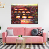 ポンテヴェッキオとフィレンツェの他の橋 キャンバスプリント (インサイチュ (リビング))