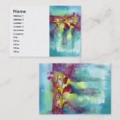 ポンテヴェッキオフローレンスバイナイトウォーターカラーホワイト 名刺 (正面/裏面)