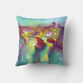 ポンテヴェッキオフローレンスバイナイトウォーター色 クッション (裏面)