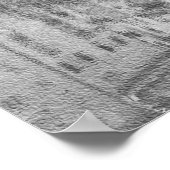 ポンテヴェッキオブラックアンドホワイトスケッチ ポスター (角)