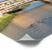 ポンテヴェッキオ旧橋 – フィレンツェ，イタリア ポスター (角)