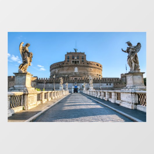 ポンテ・サンタンヘロとサンタンジェロ城 - イタリア, ローマ ウィンドウサイン (シート)