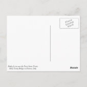 ポンテ・サンタ・トリニタのワインの瓶 ポストカード (裏面)