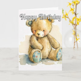 ポンディングリトルテディベア カード