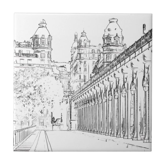 ポンデビールヘイキム – パリ，フランス タイル (正面)