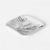 ポンデビールヘイキム – パリ，フランス ペーパープレート (傾斜あり)