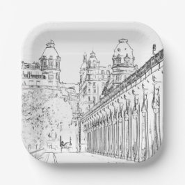 ポンデビールヘイキム – パリ，フランス ペーパープレート