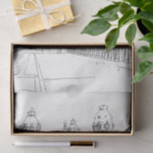 ポンデビールヘイキム – パリ，フランス 薄葉紙 (ギフト)