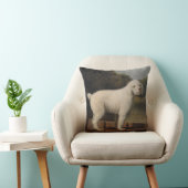 ポントの白いプードル（George Stubbs著） クッション (椅子)