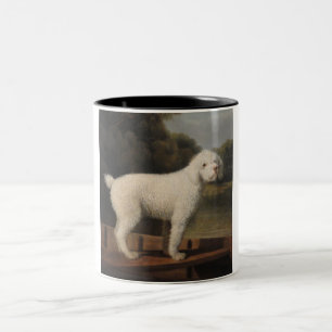 ポントの白いプードル（George Stubbs著） ツートーンマグカップ