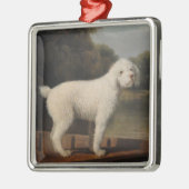 ポントの白いプードル(George Stubbs著) メタルオーナメント (左)