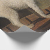 ポントの白いプードル(George Stubbs著) ラッピングペーパー (角)