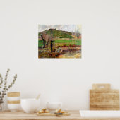 ポントアヴェン近くのポール・ゴーグイン風景 ポスター (キッチン)